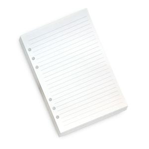 TEMU 1개 45장 A5 플래너 리필용지, 퍼처 A5 루스리프 바인더용지, 줄무늬 리필, 6홀, 개학 시즌, 사무실, 가정용, 루스리프 바인더 용품 액세서리