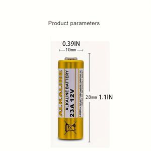 TEMU 12V 23A 배터리 5개/팩, 소형 12볼트 배터리 L1028