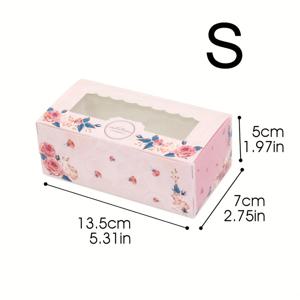 TEMU 5개, 핑크 장미 창문 오프닝 종이 상자, 생일, 결혼식 파티, 사탕 선물 포장 박스, 초콜릿 포장용 박스, 파티 용품, 생일 , 웨딩 장식, 할로윈