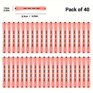 TEMU 40개 세트 펌 로드 세트 - 자연 웨이브, 컬, 볼륨을 위한 헤어 롤러 - DIY 헤어드레싱 및 스타일링 필수품, 긴머리, 중간머리, 작은머리용