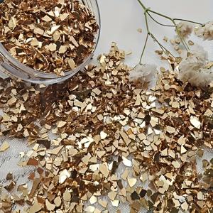 TEMU 50G AB 깨진 유리 조각 - 2-5mm, 비정형 모양, 네일 아트, DIY 공예, 레진 몰드 충전, 보석 제조 용품, 네일 아트 용품 | 골든 스파클링 피스 | 내구성 있는 공예 재료, 네일 아트 장식
