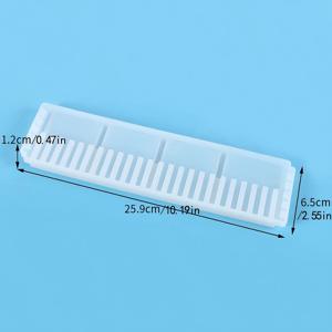 TEMU 1개 조절 가능한 프레임 브래킷 실리콘 에폭시 레진 몰드 DIY 서랍 분할 선반 수납 선반 공예 도구 홈