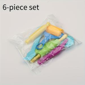 TEMU 여섯개의 도자기 절단형, DIY 고무 도자기 액세서리 도구에 적합합니다.