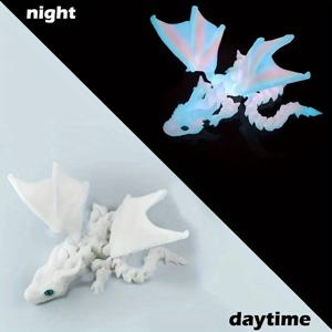 TEMU 빛에 반응하는 아트리쿼트 드래곤 조각품, 움직이는 날개와 빛나는鱗 | 청소년 및 성인용 동적 데스크톱 장식 | 수집 가능한 PLA 소재 | 생일/크리스마스 선물, 수집 가능한 조각품에 이상적