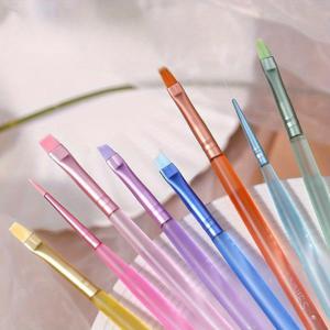 TEMU 6/8pcs 네일 아트 브러시 세트 - 젤, 디테일 및 도팅 펜이 포함된 살롱 품질의 매니큐어를 위한 다용도 디자인 도구