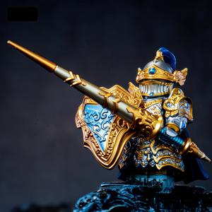 TEMU 중세 기사 MOC 피규어 - 창과 무기를 포함한 창의적인 선물, 완벽한 파티 용품 및 DIY 홈 조립에 이상적
