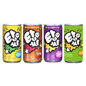 TEMU 탑씨 오렌지15개+파인애플15개+사과15개+포도15개 190ml 60캔