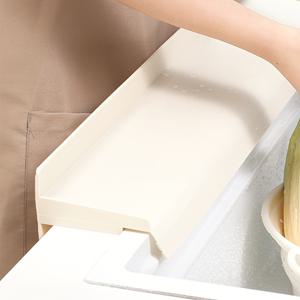 TEMU 주방 및 욕실 싱크대용 방수 바리어 - 클래식 스타일, 내구성 있는 보호 가드, 카운터탑 및 화장대 조인트용, 설치가 쉬움, 유출 방지, 욕실 액세서리 | 우아한 백스플래시 | 유연한, 욕실 싱크대 액세서리