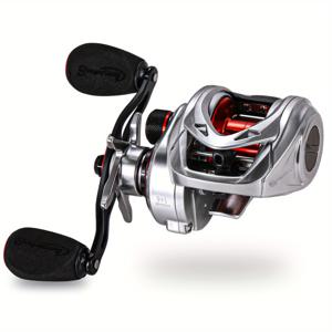 TEMU Sougayilang 경쟁적인 바이트캐스팅 낚시 릴 - 9+1BB, 8kg 드래그, 알루미늄 스풀, 양손용 핸들, trout, bass, catfish 및 더 많은 것에 이상적, 검은색/은색 마감, 낚시꾼을 위한 완벽한 선물, 낚시 릴