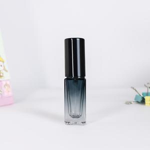 TEMU 1개 그라데이션 블루 유리 향수병, 5ml/10ml 휴대용 여행 분무기, 무향 스테인리스 스틸 스프레이 바이알, 리필 가능한 향수 용기