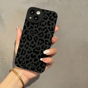 TEMU 아이폰 모델 16, 15, 14, 13, 12, 11 미니, XR, XSMAX, X, 7PLUS, 8PLUS, 6PLUS, 7, 8, SE2, 6, 및 6S에 적합한 빈티지 블랙 프린트 매트 폰 케이스, 가족과 친구에게 완벽한 생일 또는 크리스마스 선물로 만듭니다.