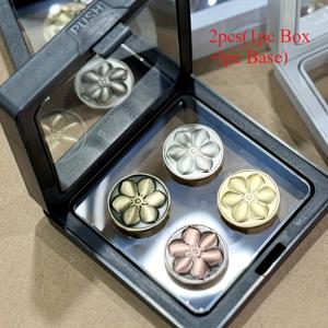 TEMU 2개 세트 3D 플로팅 프레임 스탠드 보석함, 귀걸이·반지·브로치·챌린지 코인 전시용, 블랙, 주얼리 박스