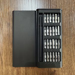 TEMU 24-in-1 정밀 드라이버 세트, 휴대폰 및 태블릿용 다기능 수리 도구, 내구성 있는 플라스틱, 충전 불필요 - 다양한 드릴 비트 포함