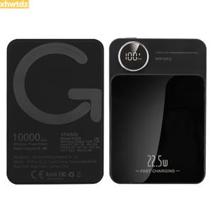 TEMU 1개, 10000mAh 파워뱅크, 22.5W / PD20W 초고속 충전, 자석 무선 충전기, /아이폰 기기 호환 USB Type-C 포트 휴대용 폰 충전기 라운드 LED 디스플레이 스크린