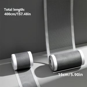 TEMU 셀프 접착 메쉬 수리 테이프, 11.99/14.99cm 폭 - 창문 스크린 및 모기장용, 쉽게 고쳐주는 찢김과 구멍 패치, 방수 기능 없는 플라스틱 패치, 배수구 머리카락 필터 방지, 사용하기 쉬운 플라스틱 표면 호환, 스크린 수리 키트