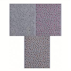 TEMU 3개 세트 레트로 시크 프린트 3D 네일 아트 스티커 - 블랙/화이트, 핑크/브라운 & 오렌지/화이트 동물 패턴 겨울 매니큐어용 자체 접착 광택 데칼, 파티 및 이벤트용 내구성 플라스틱 네일 장식, 네일 아트 액세서리