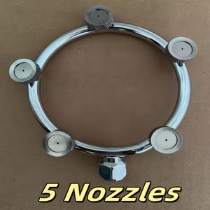 TEMU 3/4/5 라운드 노즐, 스테인리스 스틸 정원 분무기, M14×1.5 나사 연결, 초미세 미스트 + 팬 스프레이, 식물 및 정원 관수 시스템용 농업 급수 도구