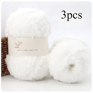 TEMU 3-팩 소프트 코랄 플리스 원사 세트, 각 5.3oz, 수제 뜨개질 및 크로 셰 폴리 에스터 원사, DIY 스카프, 담요 및 의류용 다양한 색상