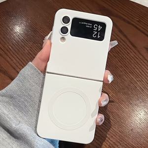 TEMU 삼성 ZFlip6-ZFlip5-ZFlip4 접이식 액정 자석 폰 케이스, Zflip3 고화질 렌즈 필름 커버 소프트 팩