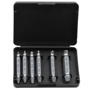 TEMU 6pcs 스크루 추출기 세트, 내구성 있는 금속 퀵아웃 스트리핑 스크루 및 브로켄 볼트 제거기, 전기 없음, 손상된, 녹이 슬린 및 스트리핑된 스크루 제거를 위한 핸드 도구 키트, 스트리핑된 스크루 제거를 위한 쉬운 사용 디자인, 스트리핑된 스크루 제거기 | 손상된 스크루 추출기 | 금속 추출기, 브로켄 스크루 제거를 위한 스크루 드라이버