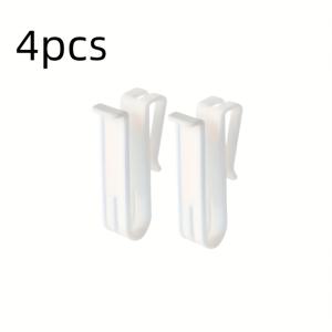 TEMU 4pcs 청색 액센트가 있는 투명 플라스틱 컵 홀더 - 싱크대, 카운터탑 정리함에 컵, 병, 젓가락 및 식기 보관에 이상적입니다. 투명 플라스틱 디자인, 안전한 병 지원