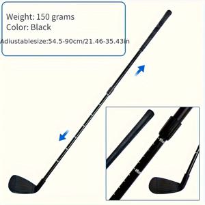 TEMU 조절 가능한 골프 칩핑 트레이너 클럽 22-37인치 - 초보자용 경량 ABS 헤드, 5가지 색상 옵션, 청소년 및 성인 사용 가능