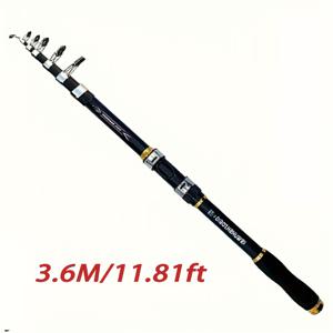 TEMU 2.1M/6.89ft에서 3.6M/11.81ft까지 가벼운 텔레스코픽 스피니캐스팅 로드 - 해변, 인쇼어, 오프쇼어 낚시용 초경량 유리 섬유 낚시대, 인쇼어 낚시대 | 텔레스코픽 낚시대 | 가벼운 낚시대