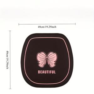 TEMU 1pc 드림이 있는 리본 통기성 꿀벌 메쉬 자동차 시트 쿠션, 모든 계절에 적합, 여름용 쿨 매트, 대부분의 자동차 모델의 반쪽으로 포장된 시트 쿠션과 호환 가능합니다.