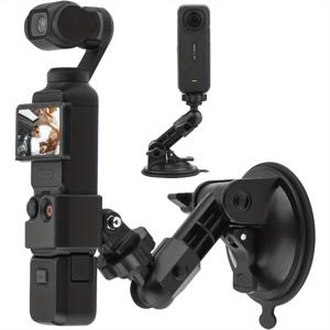 TEMU DJI OSMO POCKET3 자동차 흡입 컵 마운트 브래킷 액션 카메라용 - 360° 회전, 안전한 그립, 야외 스포츠 및 사진 촬영을 위한 분리형 디자인을 갖춘 조정 가능한 모바일 폰 홀더, 차량 마운트 브래킷 | 다용도 마운팅 | 안전한 흡입 베이스