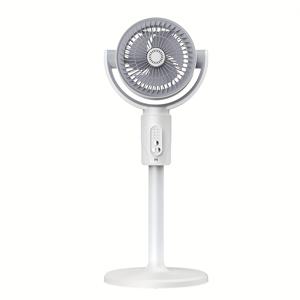 TEMU 가정용 전기 선풍기, 바닥형 팬, 고풍력 자동 헤드 흔들림 수직 터빈 팬, 높이 조절 가능 360° 회전 바닥 선풍기, 5단 풍속 모드, 8시간 수면 모드