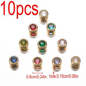 TEMU 목걸이 팔찌 귀걸이 DIY용 10개 스테인리스 스틸 6mm 홀 펜던트