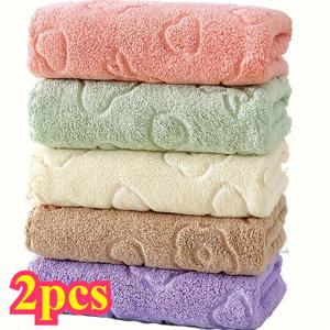 TEMU 4/2pcs 울트라소프트 마이크로파이버 핸드 타월, 현대 스타일, 280 GSM, 퀵 드라이, 비직조, 100% 폴리에스터, 부드러운 흡수력, 세탁 방지, 욕실, 가정용