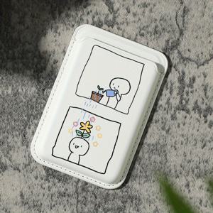 TEMU 만화 캐릭터 패턴 인조 가죽 지갑 액세서리, 자석 클로저, 아이폰 16/15/14/13/12 프로 맥스용 신용 카드 홀더, 내장 보안 포켓이 있는 인조 가죽 지갑 액세서리, 1-2 개의 카드를 수용, 코트 형태 팩터와 슬립 포켓이 있습니다.