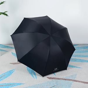 TEMU 7가지 색상, 고품질 야외용 비즈니스 우산, 스타일리시하고 고급스러운 자동 오프닝 8강화 리브, 두꺼운 밀도 원단 핸들, 블랙 코팅, 강화된 자외선 차단 기능, 화창과 비 오는 날 모두 사용 가능