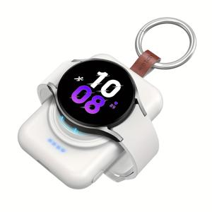 TEMU 삼성 용 A04 휴대용 충전기, 1800mAh 고속 충전 키체인 USB C 케이블, 자석 무선 여행용 보조배터리 ( 6/5/5 프로/4/3/액티브 1/액티브 2 호환)|보조배터리|스마트워치|보조배터리20000