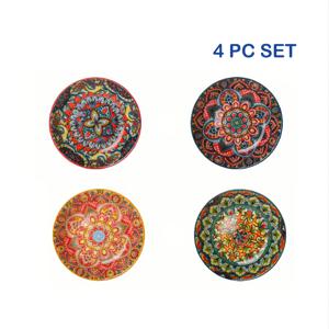 TEMU 2개/4개 세라믹 식기, 5.5인치 세라믹 소스 접시, 소스 접시, BBQ 핫팟 PICKLE 식품 스낵 접시, 손수 제작된 글레이스 컬러풀, 아름답고 내구성, 가정용 주방, BBQ, 스낵, 휴일 선물에 적합