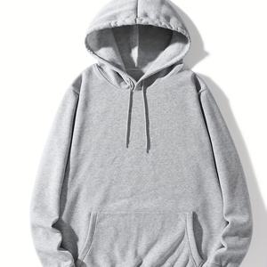 TEMU 남성용 후드티, 단색 후드티, 남성용 캐주얼 풀오버 후드 스웨트셔츠, 봄 가을용 캥거루 포켓이 있는 선물, 코켓 스타일