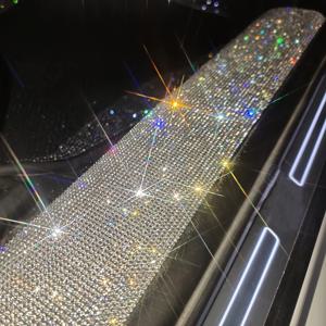 TEMU 2개 세트 차량 장식 블링 문턱 보호 스티커, 자동차 도어 프로텍터 (5*60cm/2*23.6인치), 자르기 가능
