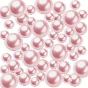 TEMU 800개 구멍 없는 플라스틱 진주 꽃병 채우기 - 둥근 진주로 홈 데코, 결혼식, 파티, 데이, 할로윈, 크리스마스