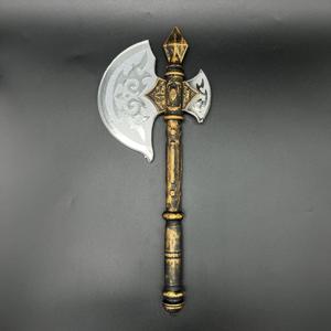 TEMU 비킹 스타일의 플라스틱 전투 도끼 - 내구성, 할로윈, 코스플레이, 극장용품, 손세탁 가능, 건조 세탁 필요 없음, 할로윈용품|비킹 스타일 디자인|장식용 도끼