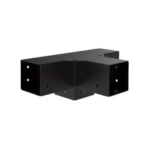 TEMU 4인치 x 4인치 목재용 3방향 브래킷이 포함된 중량 합금 강철 퍼골라 키트 - DIY 퍼골라, 정원 및 금속 가제보 지지대 - 나사 및 앵커 포함, 정원 지지대 | 현대 정원 디자인 | 내구성 있는 강철 프레임, 퍼골라 키트