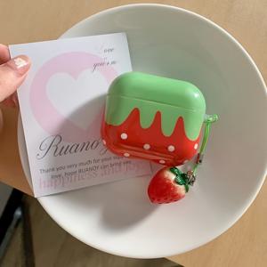 TEMU 1개 귀여운 딸기 케이스 - for AirPods Pro 1세대, 2세대, 3세대 블루투스 이어버드 보호 커버