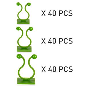 TEMU 120pcs, 등반 식물을 위한 벽면 식물 클립, 녹색 덩굴 식물 지지 플라스틱 클립, 식물 액세서리, 식물 후크를 위한 자체 접착 클립, 실내 자체 접착 케이블 클립, 벽면 식물 홀더