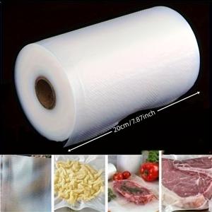 TEMU 500cm 진공 포장 봉투 - 음식을 더 오래 신선하게 유지, 다양한 사이즈, 전기 필요 없음 - 델리 고기, 곡물 등에 적합