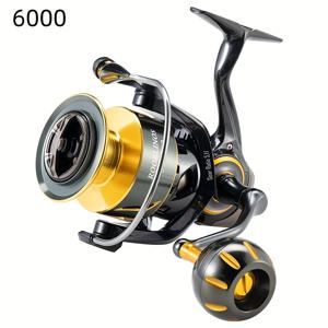 TEMU 루블리노스 SW 스피닝 릴 - 4000/6000/8000 시리즈, 메탈 바디, 9+1 BB, 12kg 하이 드래그, 낚시 라인 릴 - 오른손잡이 낚시꾼에게 적합