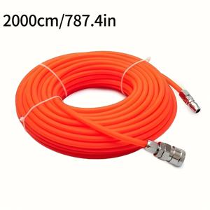 TEMU 1개 PE8*5mm 공기 파이프, 폴리에틸렌 소재의 공압 압축기 강성 호스와 빠른 연결 커플링 조인트가 있는 제품, 세 가지 크기로 제공됨(10m/15m/20m), 공압 도구 및 기기에 사용되는 공압 직선 파이프, 공기 펌프 공압 압축기 공기 덕트 증기 수리 목공에 특수한, PE 재질은 단단함