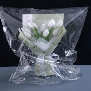TEMU 20pcs 꽃 보석 선물 가방 - 꽃, 초록색, 꽃 바구니 보호를 위한 두꺼운 플라스틱 시트가 있는 내구성, 방수 및 방풍 투명 포장 - 꽃가게 및 선물로 이상적, 꽃 보석 액세서리