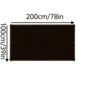 TEMU 튼튼하고 찢어지지 않는 야외 차양망, 고리 포함 - 200cm x 200cm / 200cm x 300cm - 정원, 발코니, 차고, 수영장 및 닭장용 내구성 있는 플라스틱 메쉬 - 그늘과 통기성을 위한 블랙 글리터 소재, 닭장 망사 | 반짝이는 디자인 | 찢어짐 방지 재료