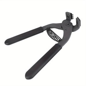TEMU Easy-Grip 4-Prong 인조 가죽 구멍 펀치 가위 - 벨트, 스트랩 및 DIY 프로젝트용 정밀 공예 도구, 내구성 있는 금속 구조, 가죽 공예 용품