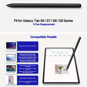 TEMU S6 Lite용 , Boox note air, S7, S7+, S8, S8+, S9, S9+, S9 울트라, S10 플러스 모델 - 모든 버전과 호환 가능. EMR - 정밀한 쓰기 및 태블릿 내비게이션을 위한 터치 펜 호환 - 확장 사용을 위한 인체공학적 디자인 - 교체 팁 포함 - 업그레이드 버전 - 기타 모델과 불가, 주의사항 구매!